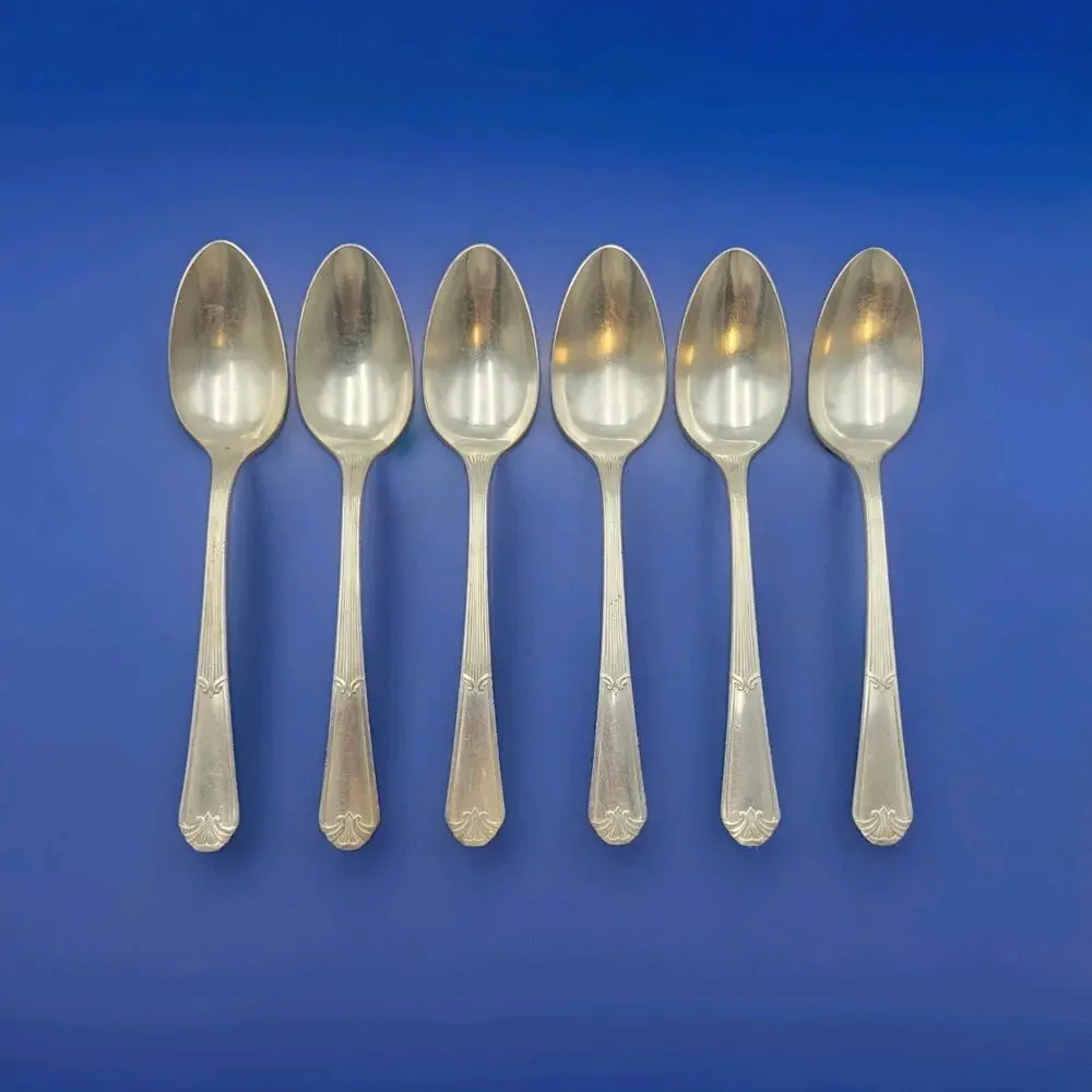 Set of 6 International Rogers FIDELIS Tablespoon Silverplate 1933 Flatware